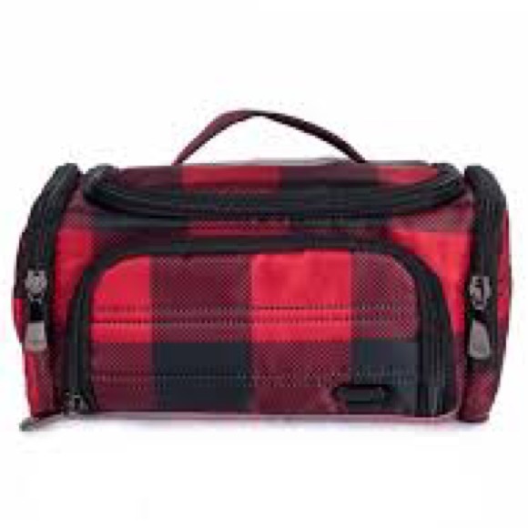 lug Handbags - LUG - Mini Trolley - Travel Cosmetic Case Bag in Buffalo Red Check